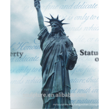 The city woman monument of the Liberty Statue famous bronze sculpture artists